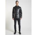 Siyah Generobs Erkek Deri Kaban