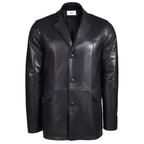 Siyah Generobs Erkek Deri Kaban