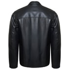 Siyah Georgio Erkek Deri Mont