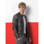 Siyah Javadd Erkek Deri Mont