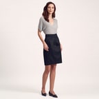 Siyah Kadın Dokuma Etek