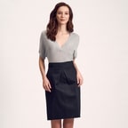 Siyah Kadın Dokuma Etek