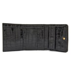 Siyah Kadın Kroko Baskılı Deri Cüzdan