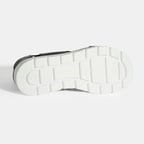 Siyah Kadın Lastik Bantlı Deri Sandalet