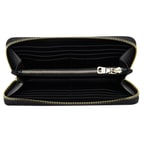 Siyah Kadın Monogram Deri Cüzdan