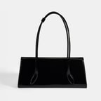 Siyah Kadın Yaprak Detaylı Deri Omuz Çantası