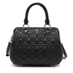 Siyah Lisa Kadın Kapitone Deri El Çantası