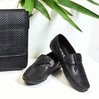 Siyah Marvel Erkek Deri Loafer