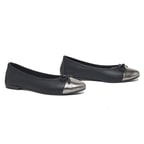 Siyah Melody Kadın Deri Babet