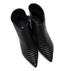 Siyah Mencie Kadın Deri Bootie