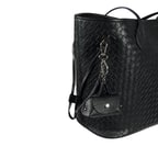 Siyah Mini Deri Anahtarlık