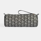 Siyah Monogram Desenli Kalemlik/Tıraş/Makyaj Çantası