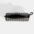 Siyah Monogram Desenli Kalemlik/Tıraş/Makyaj Çantası