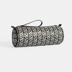 Siyah Monogram Desenli Kalemlik/Tıraş/Makyaj Çantası