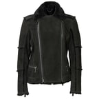 Siyah Nadine Kadın Kürk Mont