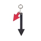 Siyah Ok Deri Anahtarlık