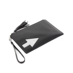 Siyah Oklu Kadın Deri Clutch