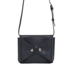 Siyah Rose Kadın Deri Bel Çantası