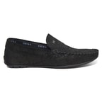 Siyah Santino Erkek Süet Loafer