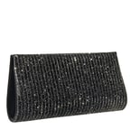 Siyah Stengel Zincir Detaylı Kadın Gece Çantası