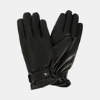 Siyah Tokalı Erkek Deri Eldiven