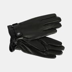 Siyah Tokalı Erkek Deri Eldiven