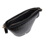 Siyah Trava Kadın Omuz Askılı Çanta