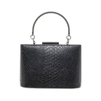 Siyah Tulip Zincir Detaylı Kadın Gece Çantası