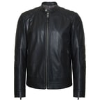 Siyah Umberto Erkek Deri Mont