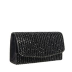 Siyah Zincir Detaylı Kadın Gece Çantası