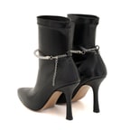 Stem Siyah Kadın Topuklu Stretch Bot