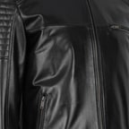 Steven Siyah Erkek Deri Mont