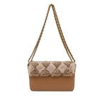 Taba Eimer Kadın Zincir Detaylı Deri Omuz Çantası