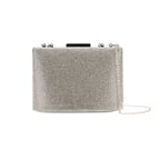 Teresa Gümüş Kadın Parlak Taşlı Gece Çantası