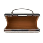 Teresa Gümüş Kadın Parlak Taşlı Gece Çantası