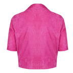 Teresina Pembe Kadın Süet Deri Gömlek