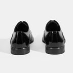 Thalassa Siyah Erkek Rugan Klasik Ayakkabı