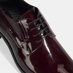 Therese Bordo Erkek Bağcıklı Rugan Klasik Ayakkabı