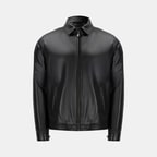 Thomas Erkek Siyah Deri Mont