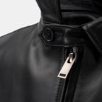 Thomas Erkek Siyah Deri Mont