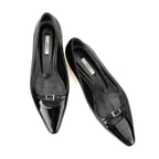 Thresh Siyah Kadın Klasik Topuklu Deri Ayakkabı