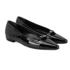 Thresh Siyah Kadın Klasik Topuklu Deri Ayakkabı