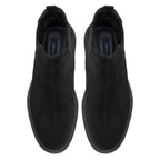 Tina Siyah Erkek Yandan Lastikli Süet Deri Chelsea Bot