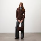 Tiora Kahve Kadın Süet Ceket