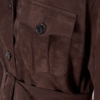 Tiora Kahve Kadın Süet Ceket