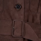 Tiora Kahve Kadın Süet Ceket