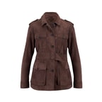 Tiora Kahve Kadın Süet Ceket