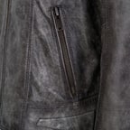 Tirona Gri Erkek Deri Mont