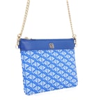 Trigo Mavi Kadın Monogram Clutch Çanta