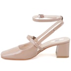 Tristan Bej Kadın Topuklu Deri Klasik Ayakkabı